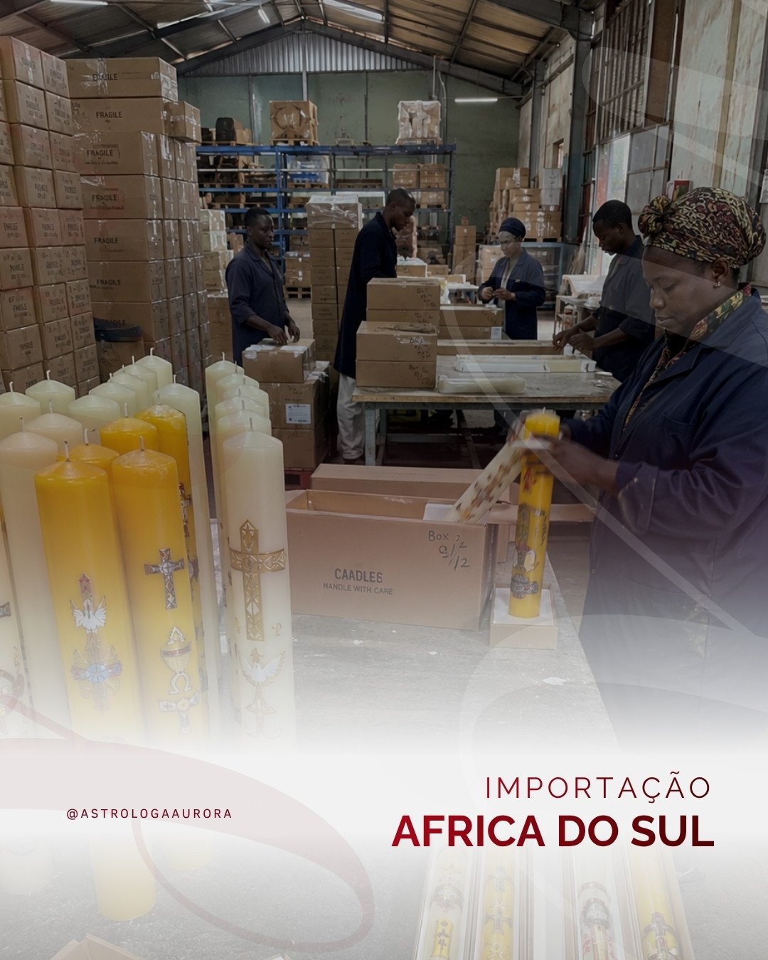Importação de materiais da África do Sul